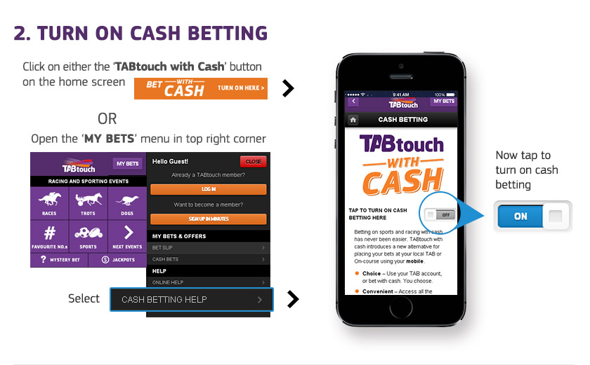 TABtouch with Cash Guide - Step 2 TABtouch with Cash Guide - Step 2