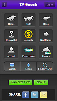 TABtouch Mobi - Home Screen